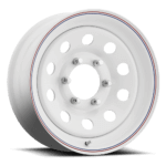 Carlisle Highway Supreme Trailer Wheel - White with Red and Blue Stripes
