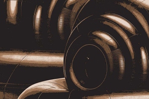 Tire Tubes in stack leaning against each other